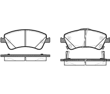 Комплект спирачни накладки ROADHOUSE за TOYOTA COROLLA (_E15_) седан от 2006