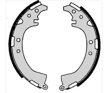 Комплект спирачни челюсти STARLINE за TOYOTA CAMRY (_V2_) комби от 1986 до 1991