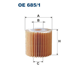 Маслен филтър FILTRON OE 685/1 за TOYOTA HIGHLANDER (GSU7_, AXUH7_) от 2019