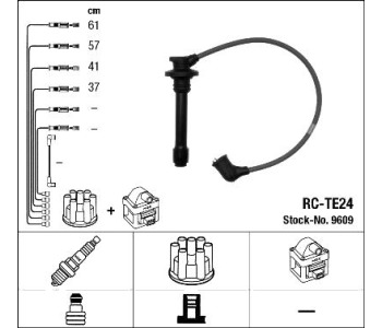Комплект запалителни кабели NGK за TOYOTA CARINA II (_T17_) седан от 1987 до 1992