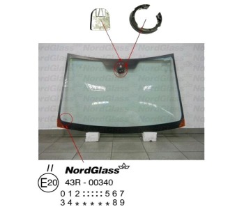 Челно стъкло NordGlass за TOYOTA COROLLA VERSO (ZER_, ZZE12_, R1_) от 2004 до 2009
