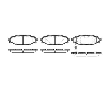 Комплект спирачни накладки ROADHOUSE за SUBARU LEGACY V (BM) от 2009 до 2014