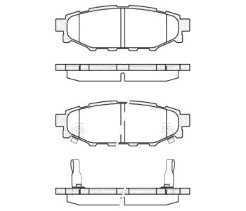 Комплект спирачни накладки ROADHOUSE за SUBARU IMPREZA IV (GP) хечбек от 2011 до 2016