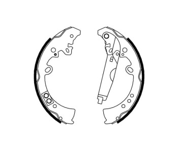 Комплект спирачни челюсти FERODO за TOYOTA HILUX VII (_N1_, _N2_, _N3_) пикап от 2004 до 2015