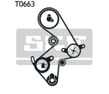 Комплект ангренажен ремък SKF VKMA 91003 за TOYOTA AVENSIS (_T22_) комби от 1997 до 2003