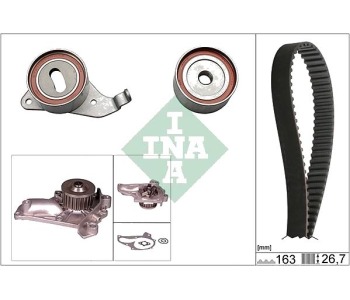 Водна помпа+ к-кт ангренажен ремък INA 530 0268 30 за TOYOTA CARINA E (_T19_) седан от 1992 до 1997