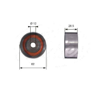 Паразитна/ водеща ролка, зъбен ремък GATES T42027 за TOYOTA CARINA II (_T15_) седан от 1983 до 1988