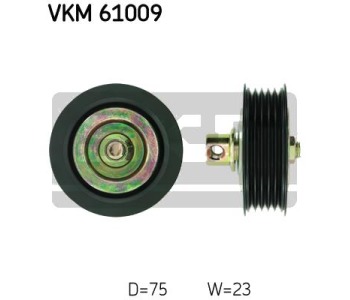Паразитна/ водеща ролка, пистов ремък SKF VKM 61009 за TOYOTA COROLLA (_E9_) Compact от 1987 до 1995