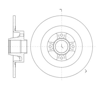 Спирачен диск плътен Ø270mm ROADHOUSE за RENAULT MEGANE II (LM0/1_) седан от 2003 до 2010