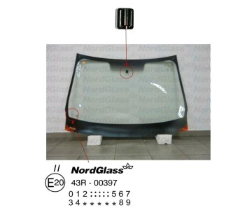 Челно стъкло NordGlass за RENAULT MEGANE III (BZ0_) хечбек от 2008 до 2015