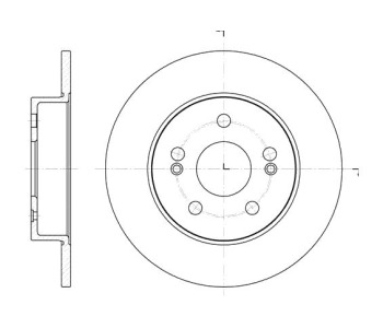 Спирачен диск плътен Ø265mm ROADHOUSE за RENAULT SCENIC I (JA0/1_) от 1999 до 2003