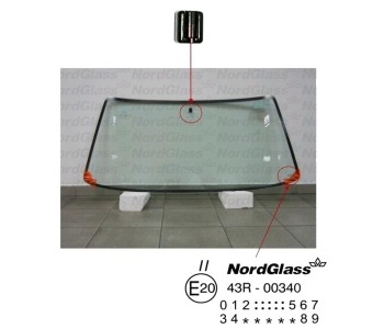 Челно стъкло NordGlass за RENAULT 5 SUPER (B/C40_) от 1984 до 1996