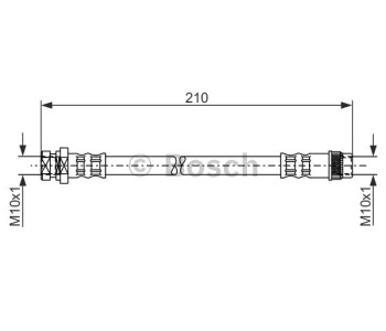 Спирачен маркуч BOSCH за RENAULT MEGANE II (BM0/1_, CM0/1_) хечбек от 2001 до 2012