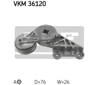Обтящна ролка, пистов ремък SKF VKM 36120 за RENAULT LAGUNA I (B56_, 556_) от 1993 до 2002