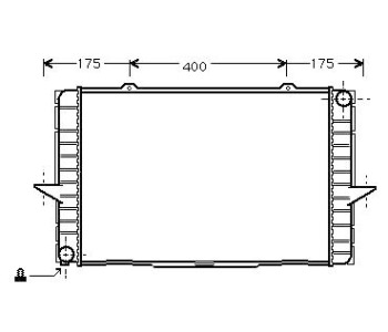 Воден радиатор TOP QUALITY за VOLVO V70 I (LV) комби от 1995 до 2000