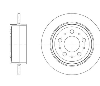 Спирачен диск плътен Ø265mm ROADHOUSE за VOLVO 940 I (945) комби от 1990 до 1995