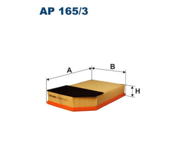 Въздушен филтър FILTRON AP 165/3 за VOLVO XC90 I от 2002 до 2014