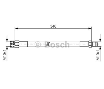 Спирачен маркуч BOSCH за VOLVO 940 I (945) комби от 1990 до 1995