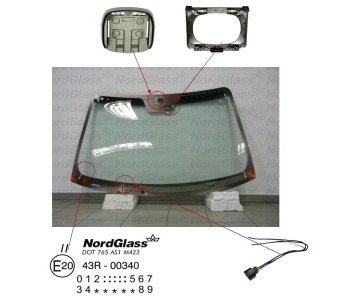 Челно стъкло NordGlass за KIA CARNIVAL III (VQ) от 2005