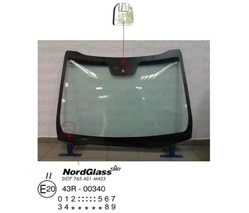 Челно стъкло NordGlass за KIA CEED (JD) комби от 2012 до 2018