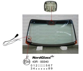 Челно стъкло NordGlass за KIA SORENTO I (JC) от 2002 до 2009
