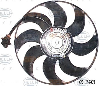 Вентилатор, охлаждане на двигателя HELLA 8EW 351 043-561 за SKODA ROOMSTER (5J) Praktik товарен от 2007 до 2015