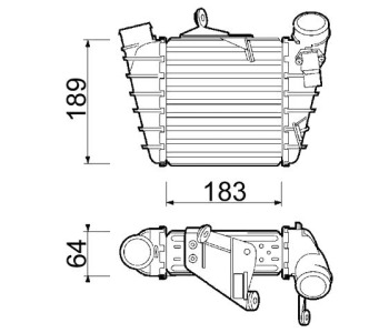 Интеркулер P.R.C за SEAT CORDOBA (6L2) от 2002 до 2009