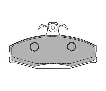Комплект спирачни накладки DELPHI за SKODA FAVORIT (781) хечбек от 1988 до 1994