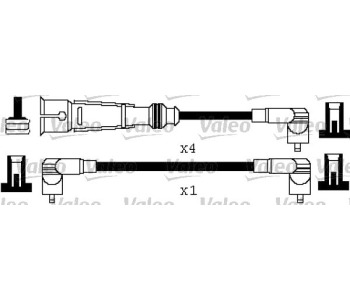 Комплект запалителни кабели VALEO за SEAT CORDOBA (6K2) седан от 1999 до 2002