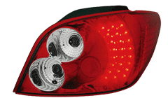 Тунинг стопове диодни червен хром комплект за PEUGEOT 307 (3A/C) хечбек от 2000 до 2008
