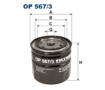 Маслен филтър FILTRON OP 567/3 за VOLKSWAGEN TARO от 1989 до 1997