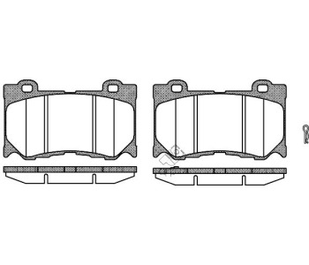 Комплект спирачни накладки ROADHOUSE за INFINITI Q60 кабриолет от 2013