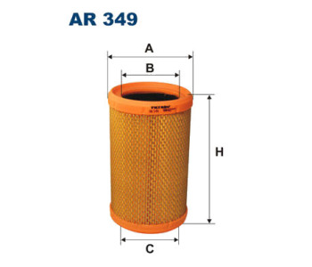 Въздушен филтър FILTRON AR 349 за RENAULT CLIO II (SB0/1/2_) товарен от 1998 до 2005