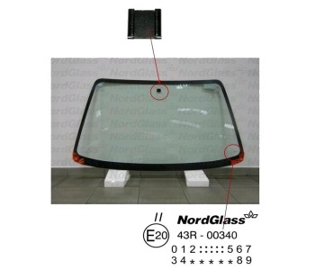 Челно стъкло NordGlass за NISSAN MICRA II (K11) от 1992 до 2007