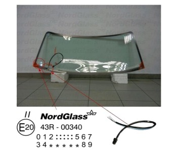 Челно стъкло NordGlass за NISSAN PATROL V GR (Y61) комби от 1997