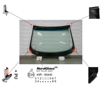 Челно стъкло NordGlass за SEAT ALTEA XL (5P5, 5P8) от 2006 до 2015