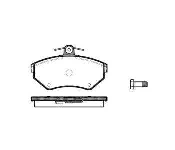 Комплект спирачни накладки ROADHOUSE за SEAT TOLEDO I (1L) от 1991 до 1999