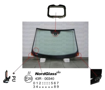 Челно стъкло NordGlass за SEAT IBIZA IV (6J8, 6P8) ST комби от 2010 до 2017
