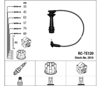 Комплект запалителни кабели NGK за LEXUS GS (JZS160, UZS161, UZS160) от 1997 до 2004