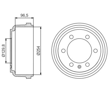 Спирачен барабан BOSCH