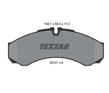 Комплект спирачни накладки TEXTAR