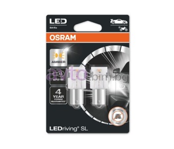 LED крушки P21W 12V BA15S OSRAM 2бр.