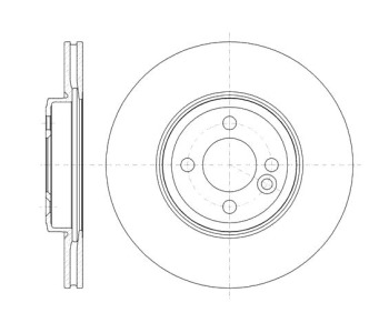 Спирачен диск вентилиран Ø294mm ROADHOUSE за MINI COUPE (R58) от 2010 до 2015