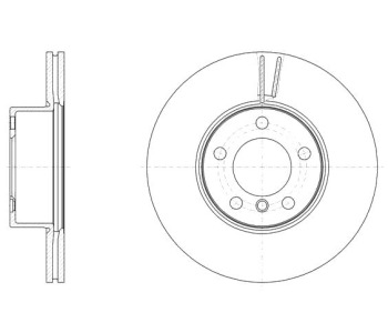 Спирачен диск вентилиран Ø312mm ROADHOUSE за BMW 4 Ser (F36) гран купе от 2014