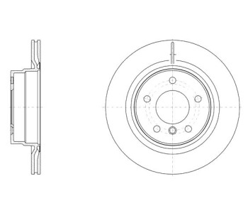 Спирачен диск вентилиран Ø300mm ROADHOUSE за BMW 4 Ser (F36) гран купе от 2014