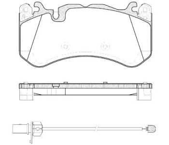 Комплект спирачни накладки ROADHOUSE за SKODA SUPERB I (3U4) от 2001 до 2008