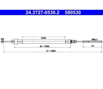 Въжен механизъм, ръчна спирачка за FIAT ULYSSE I (220) от 1994 до 2002
