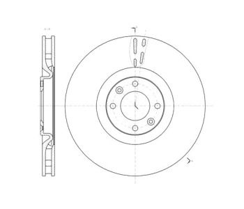 Спирачен диск вентилиран Ø340mm ROADHOUSE за CITROEN DS4 от 2011 до 2015