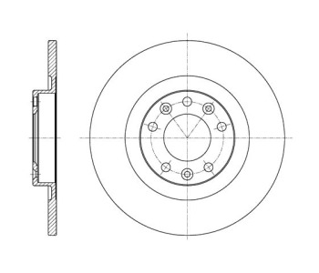Спирачен диск плътен Ø290mm ROADHOUSE за CITROEN SPACETOURER от 2016