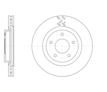 Спирачен диск вентилиран Ø294mm ROADHOUSE за MITSUBISHI OUTLANDER III (GG_W, GF_W, ZJ) от 2012